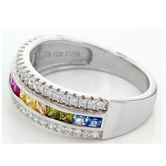STERLING SILVER RAINBOW BAND - Picture 3 of 9